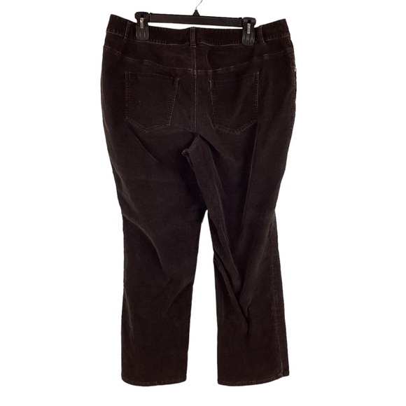 Lane Bryant Corduroy Pants Size 24 Brown - Picture 2 of 3